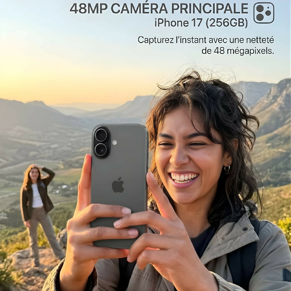 Celular Smartphone iPhone 17 256GB Almacenamiento Solo E-Sim Conectividad 5G Ultra Negro