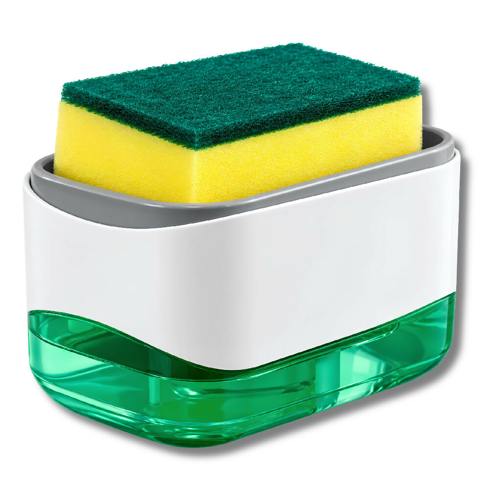 Dispensador De Jabón Líquido Para Cocina SP-101 Con Soporte Para Esponja