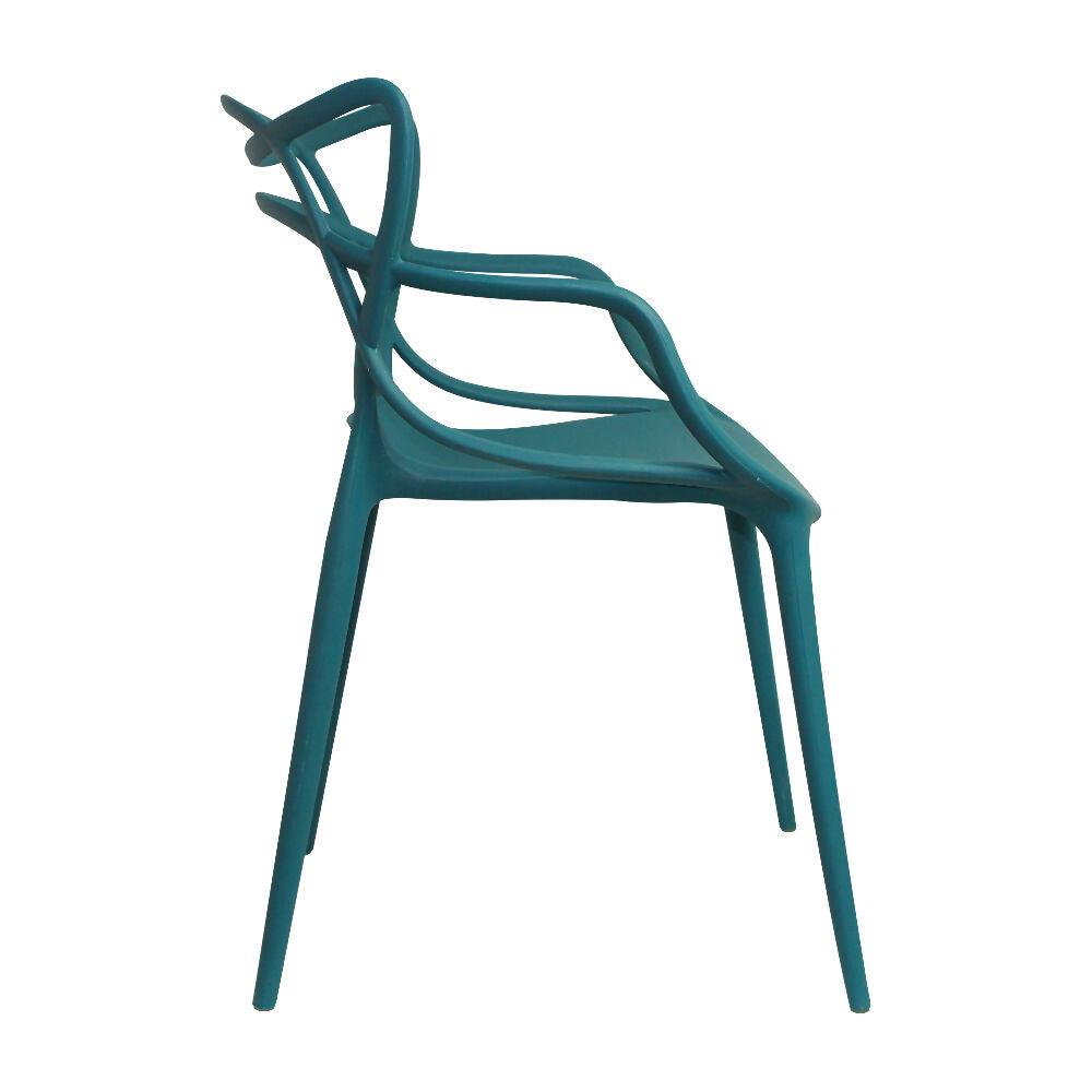 Kit por 2 Silla Solna Tipo Master Jardín - Azul Petroleo