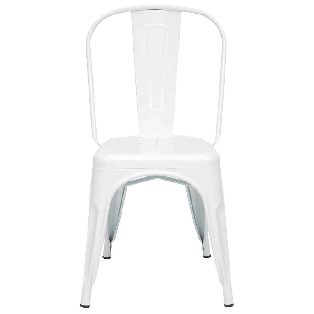 Silla Tolix Metálica Blanca Hogar Restaurante X3 unidades