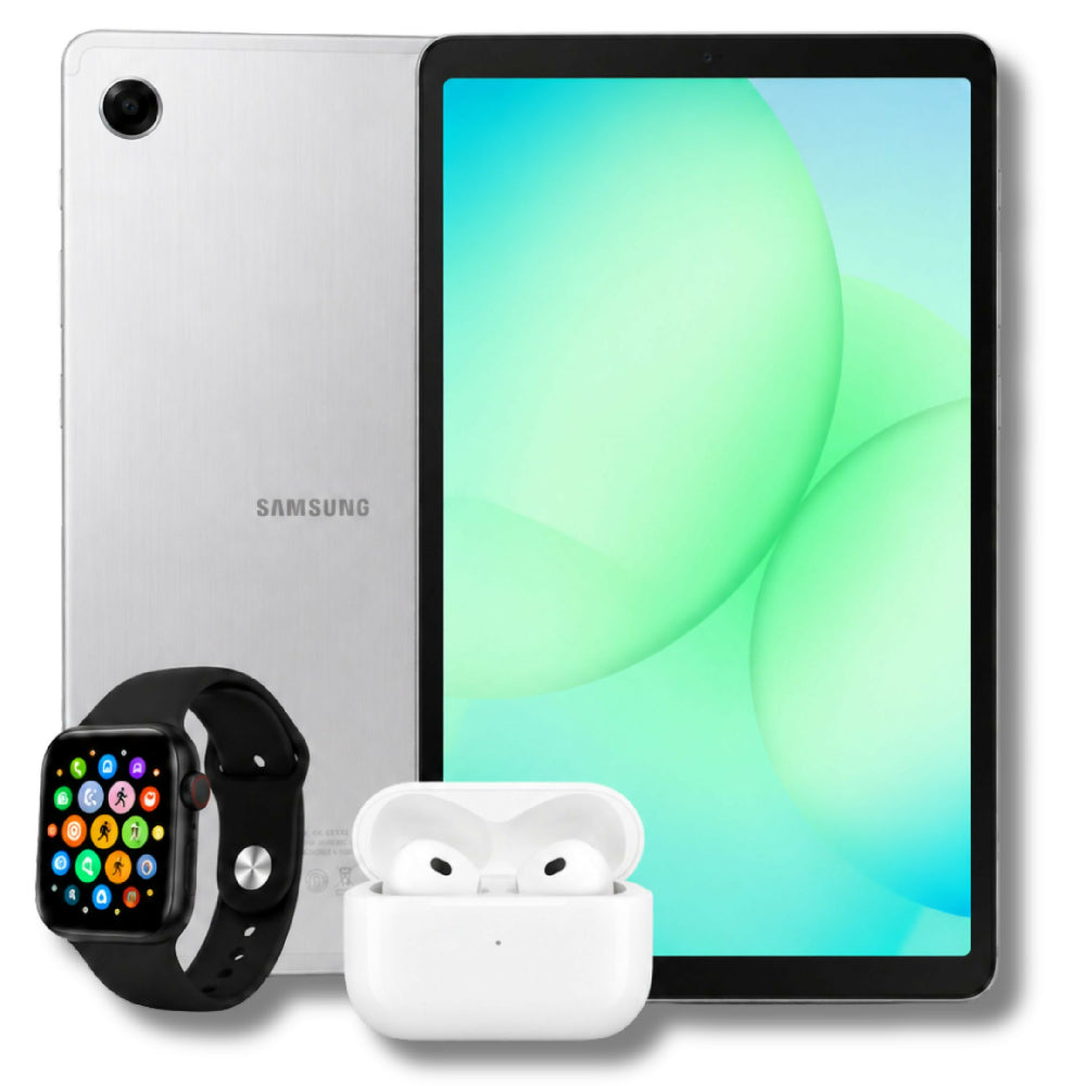 Tablet Samsung Tab A11 8" 128GB 8GB RAM + Obsequio Audífonos Y Smartwatch Gris
