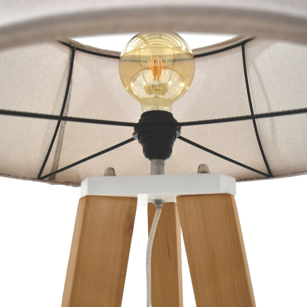Lampara de Piso Reims 55x55x155 cm Caoba Champagne