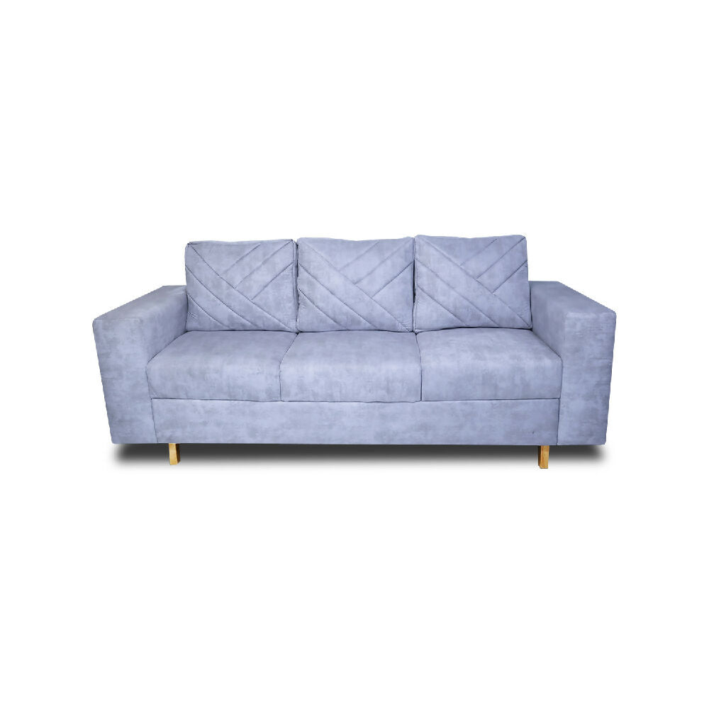 Sofa Amsterdam 3Ptos En Tela Amiglable Con Mascotas 205X72X75 Cm Hielo