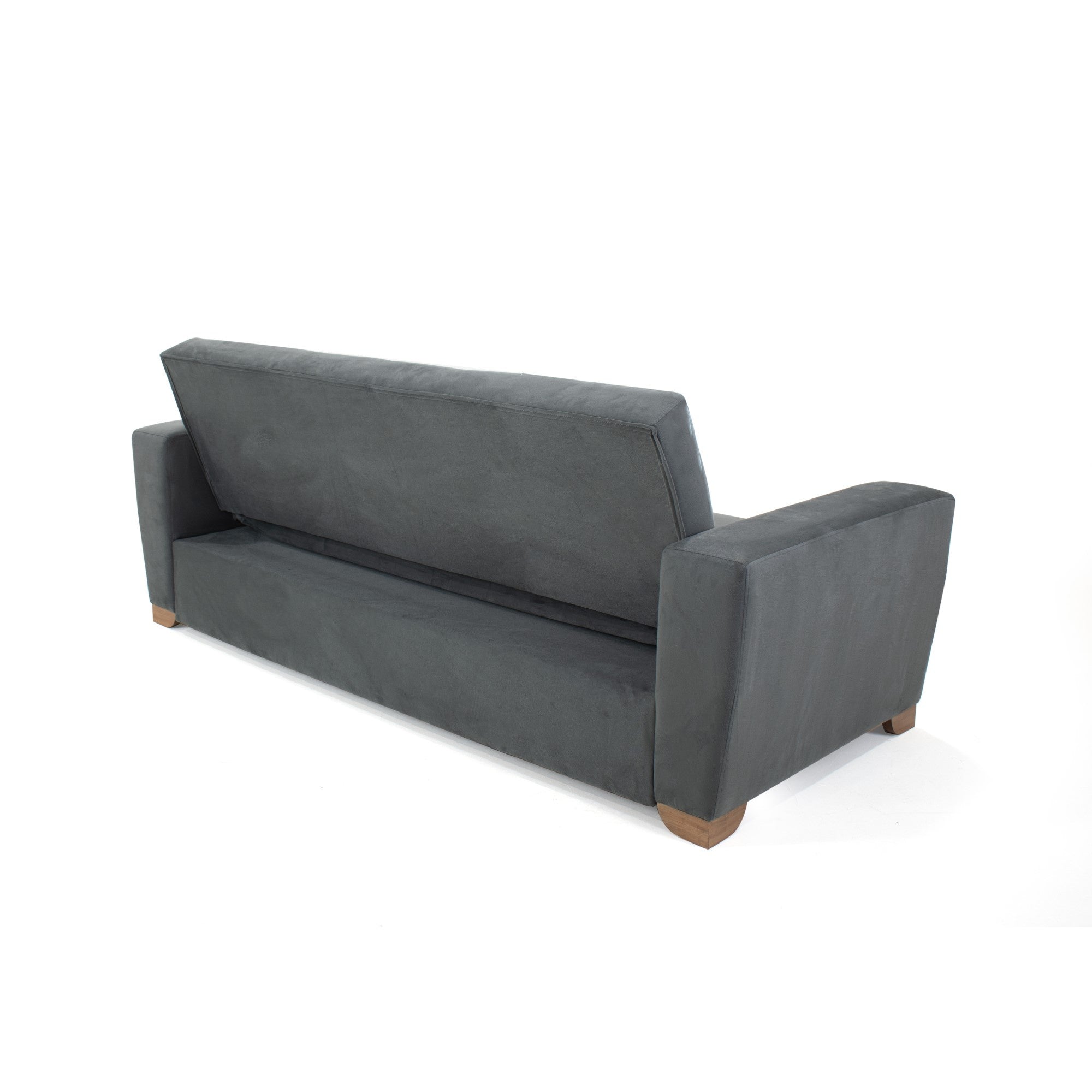 Sofa Cama Vancouver 3 Puestos Tela Gris