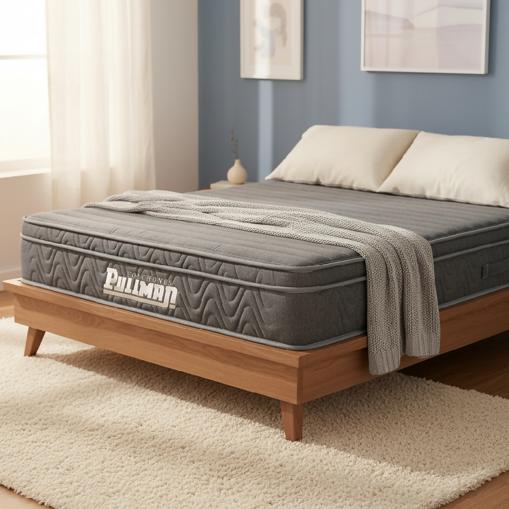 Colchón Rollpack Euro u Mohnblatt 200X200 King, Color Gris