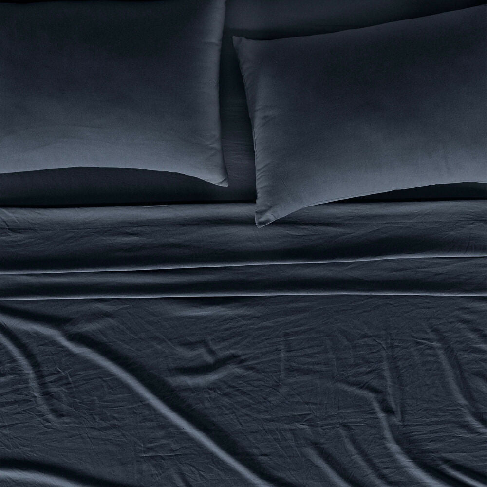 Sábanas Viasoft Washed Marino, para Cama King