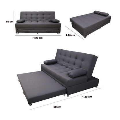 Sofacama Portmann nido tarima Gris