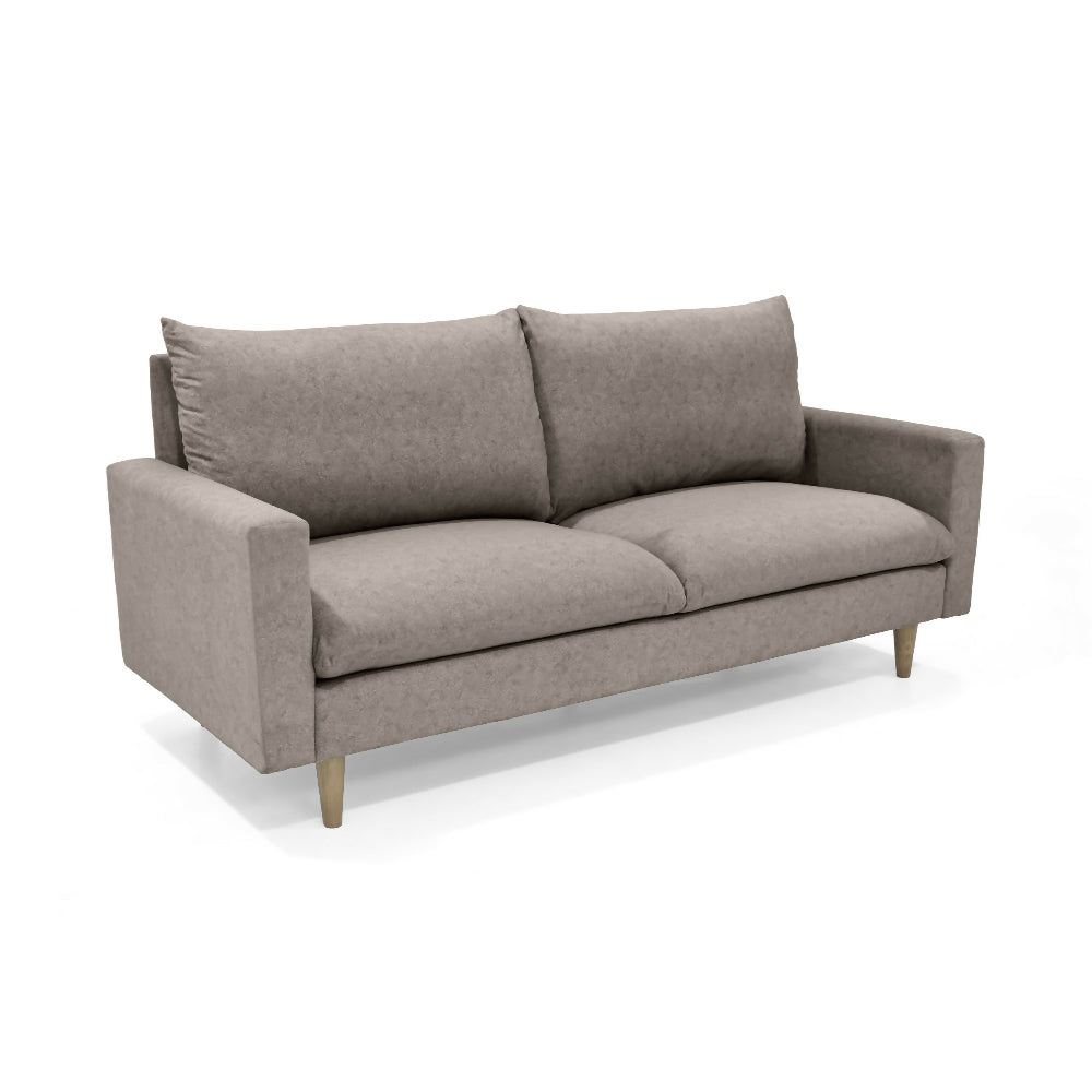 Sofa Louisiana 3 Puestos 195x81x93 Tela Taupe