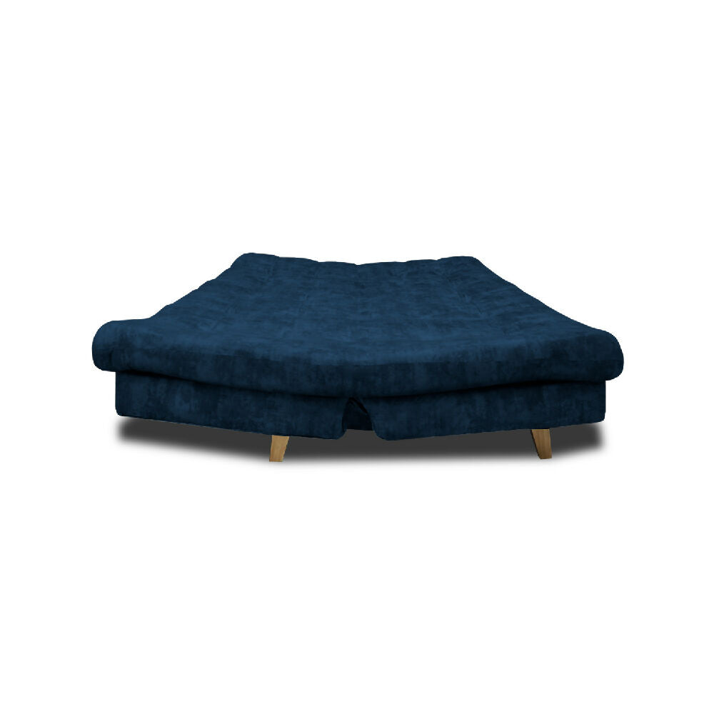 Sofá Cama Kuster Clic Clac 3 Posiciones Tela Amigable Con Mascotas 185X90X80 Azul Petroleo