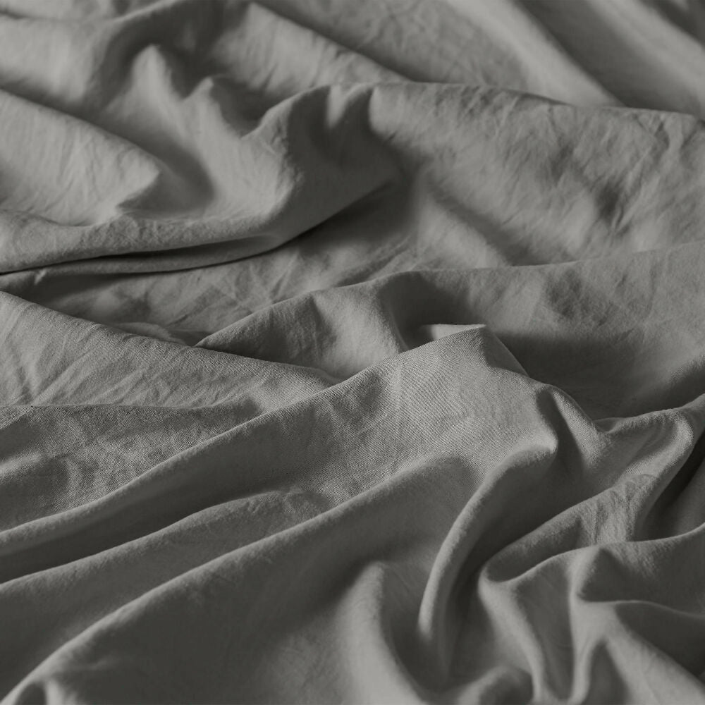Sábanas Viasoft Washed Gris, para Cama King