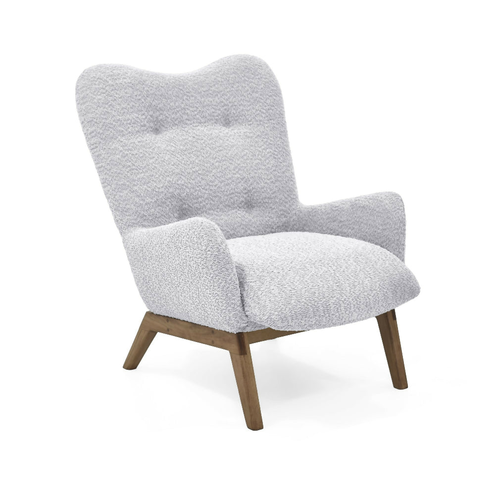 Poltrona Veneto 73x85x89 Tela Acolchada Plata
