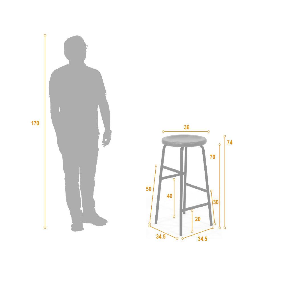 Silla Para Bar Cornet Matiz Caoba