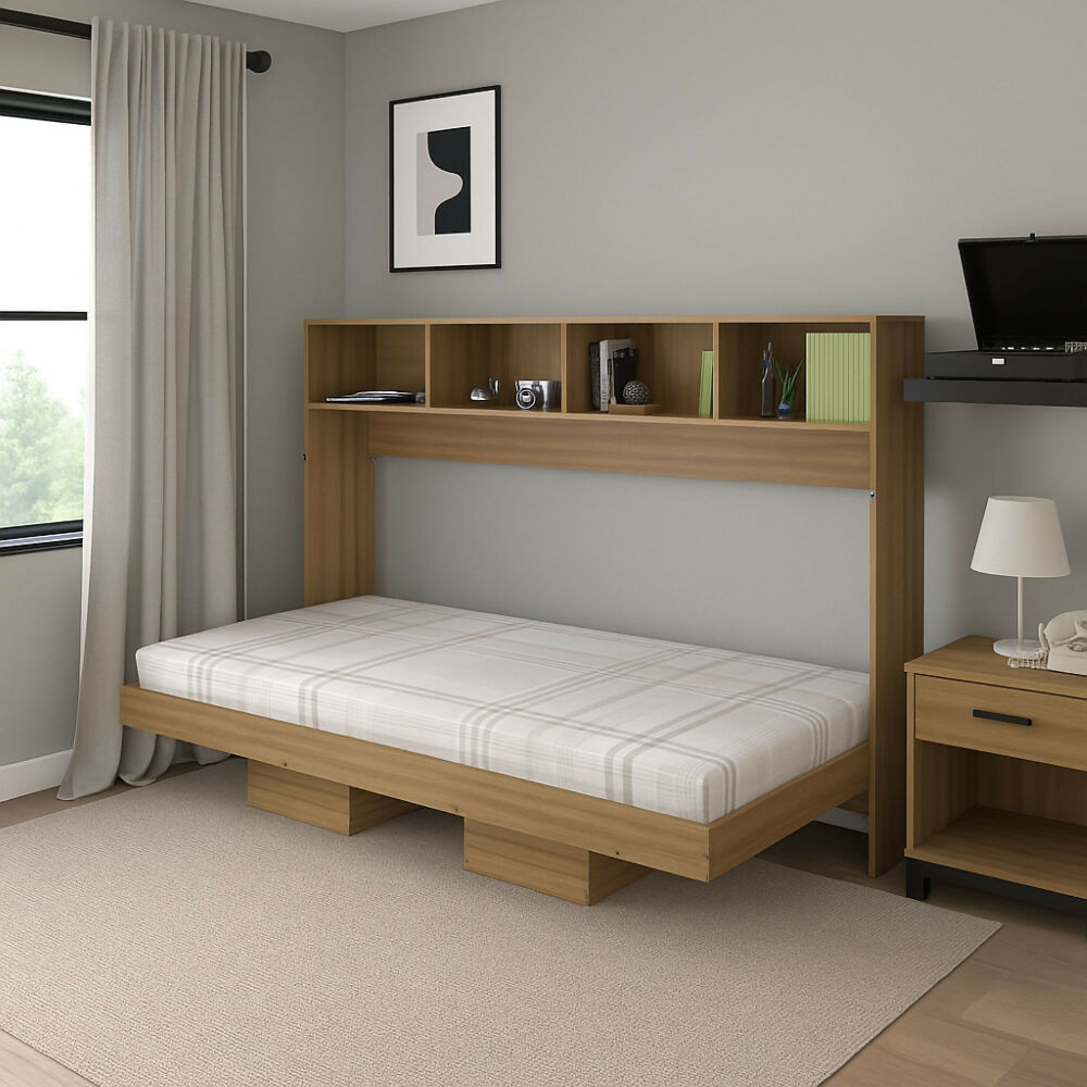 Cama Abatible Sencilla Toledo, Almendra