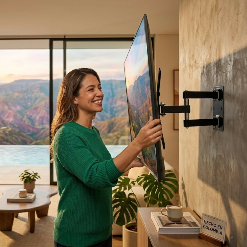 Base Soporte Metálico Articulado Para Televisor HD117B