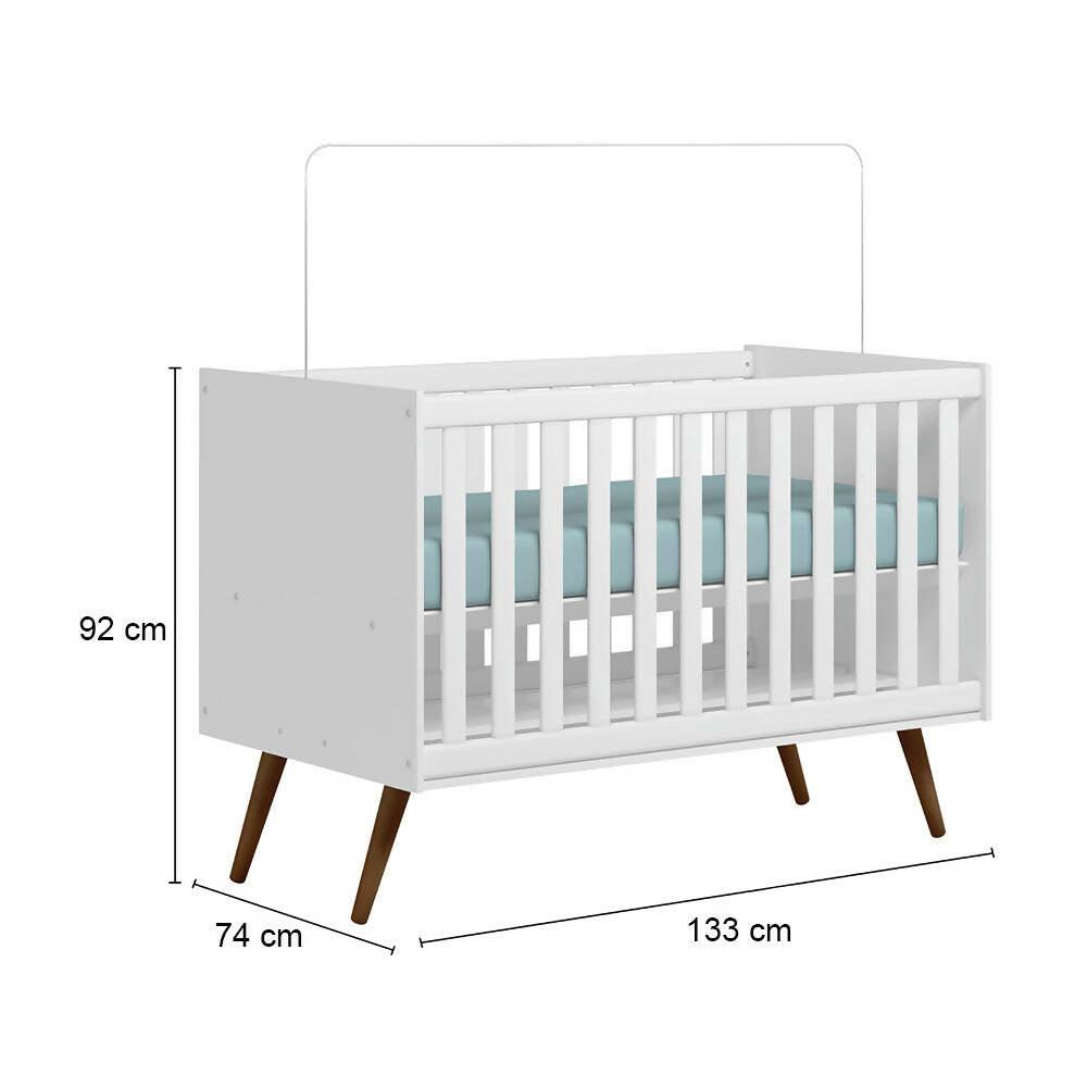 Cuna/cama Estela Blanco - VIRTUAL MUEBLES
