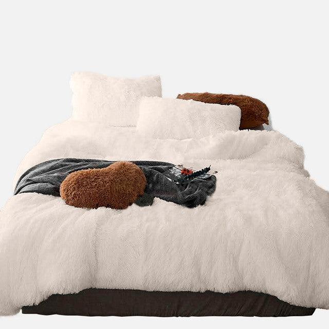 Edredon Felpa Plus Ovejero Crudo Doble - VIRTUAL MUEBLES