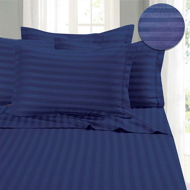 Sabanas Microtex Myhs Azul Oscuro Semidoble - VIRTUAL MUEBLES