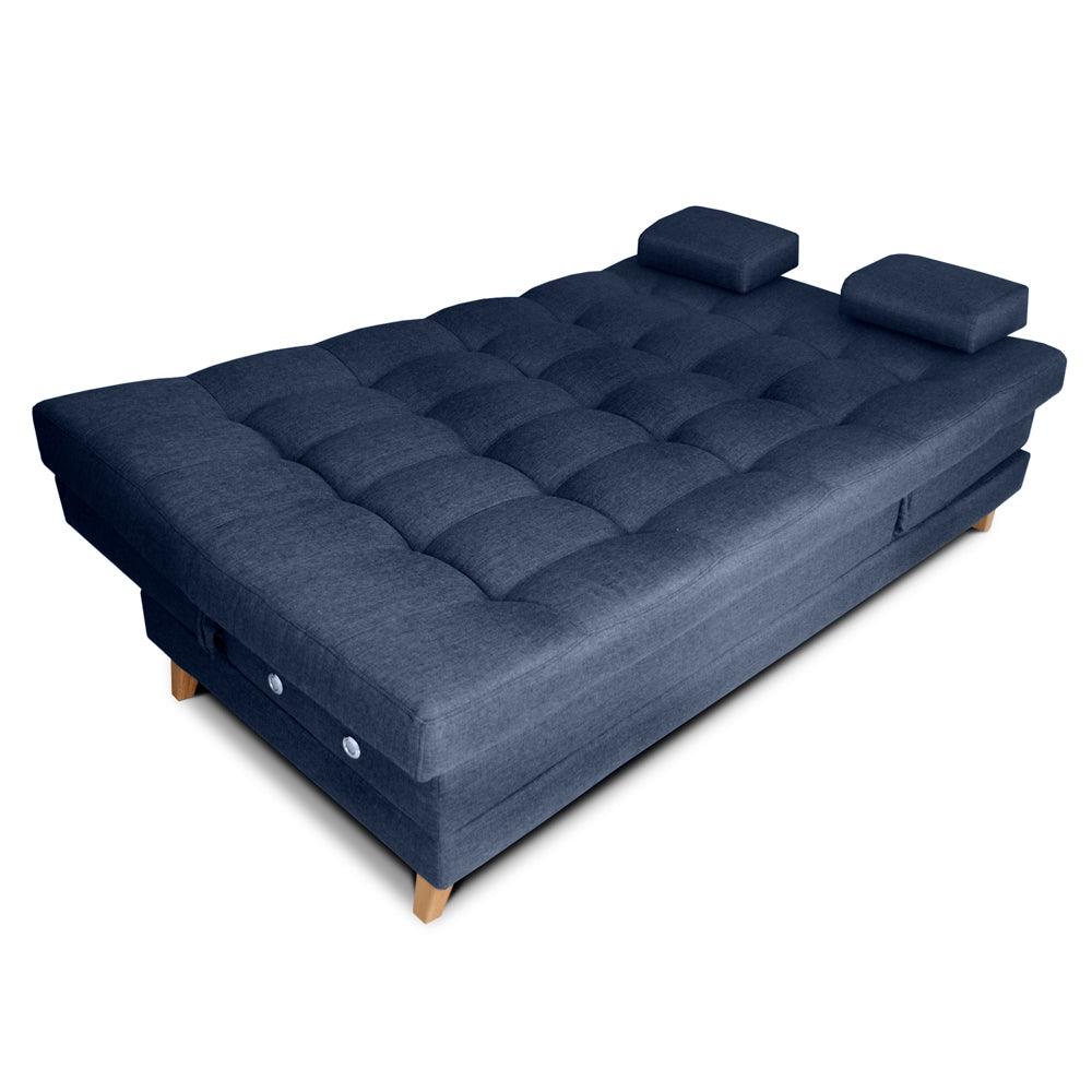 Sofácama Balmain Multifuncional Tela Plomo - VIRTUAL MUEBLES