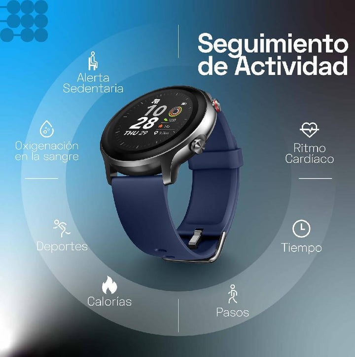 Reloj Smartwatch Bluetooth Cubitt Ct4 Azul - VIRTUAL MUEBLES