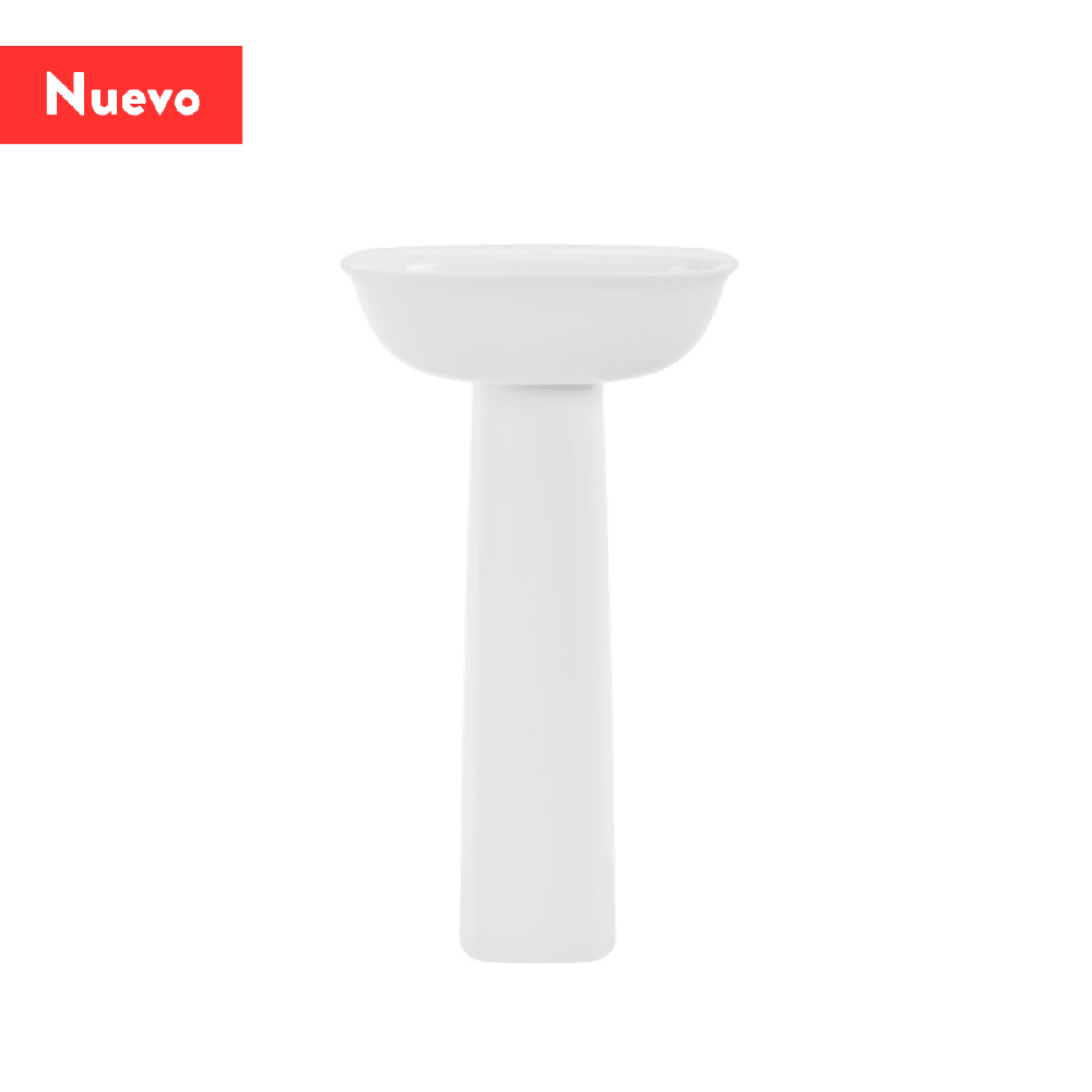 Lavamanos Corona con Pedestal Aluvia Blanco - VIRTUAL MUEBLES