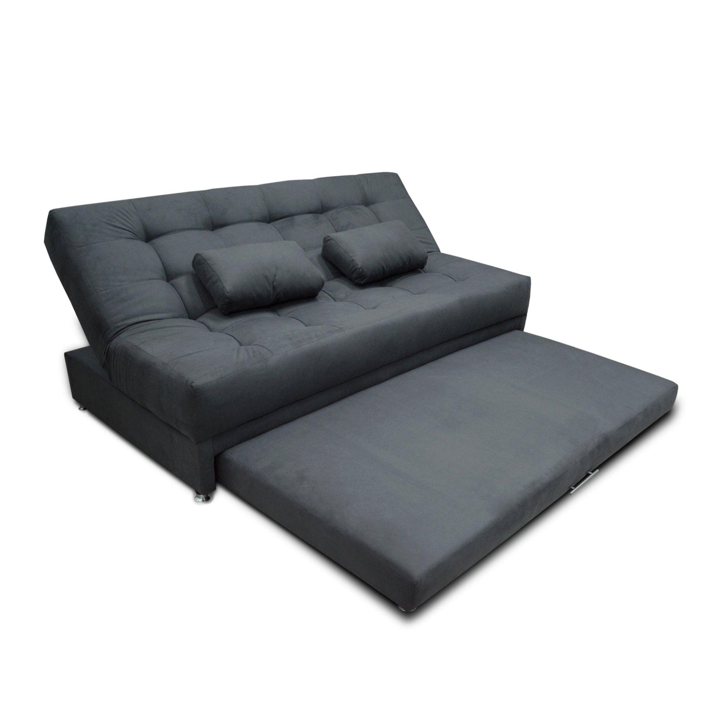 Sofacama Tarima Matter Tela Gris - VIRTUAL MUEBLES