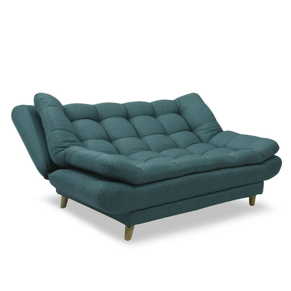 Sofá cama Damasco turquesa antirasguño - VIRTUAL MUEBLES