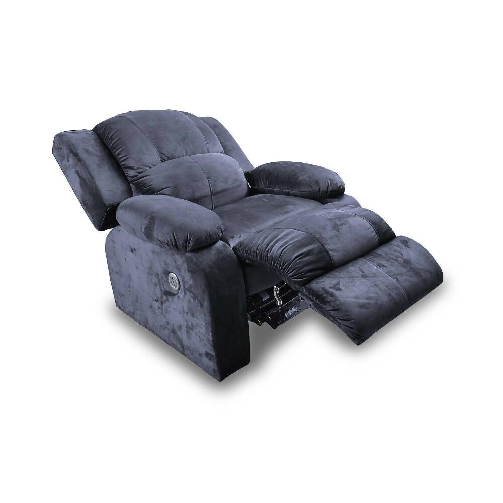 Silla reclinomatíc microfibra grafito - VIRTUAL MUEBLES