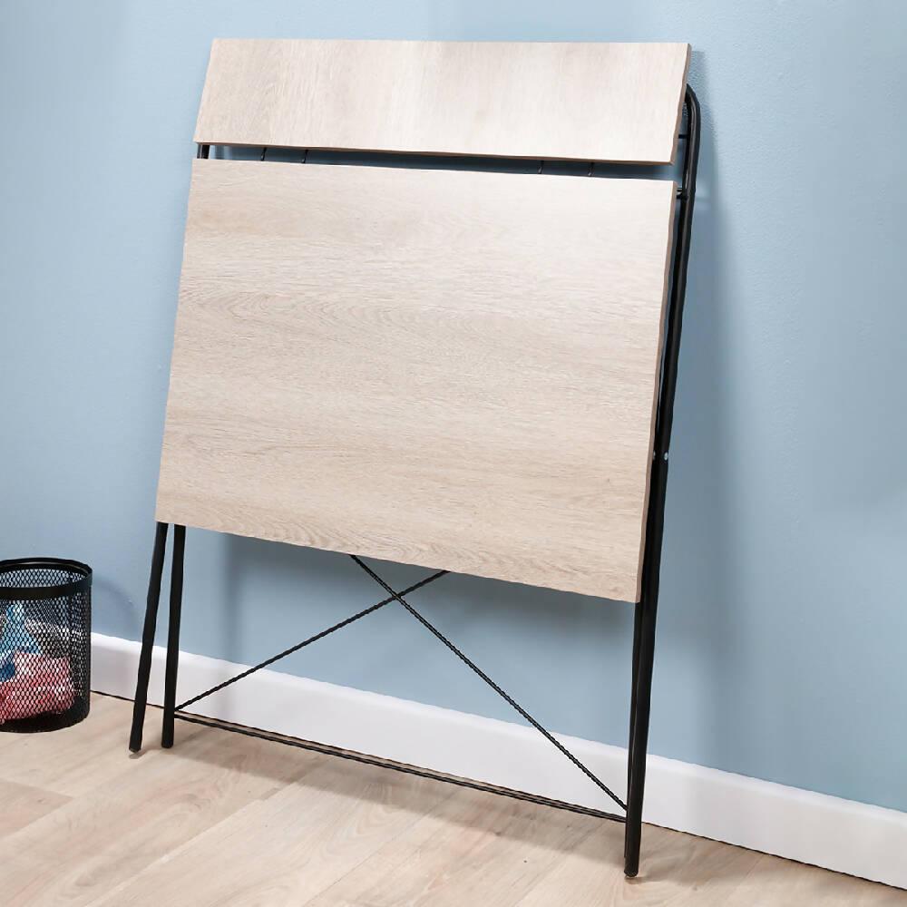 Escritorio plegable base negra rustic sand - VIRTUAL MUEBLES