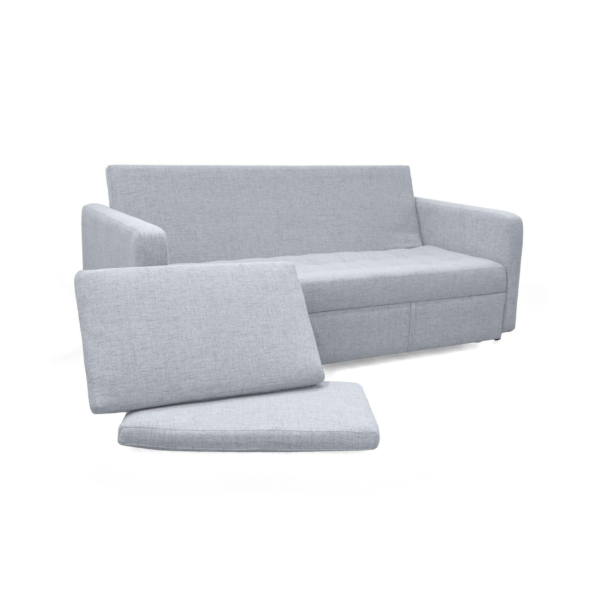 Sofa Cama Uganda Reclinable 3 Posiciones 192x93x87 Tela Acero