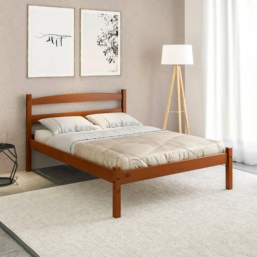 Cama Doble Kazan Acacia - VIRTUAL MUEBLES