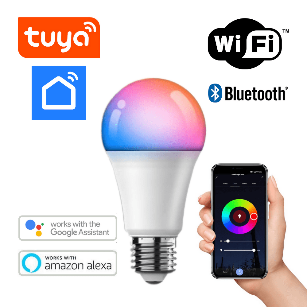 Bombillo LED Inteligente Mando De Voz Alexa Google Asistente - VIRTUAL MUEBLES