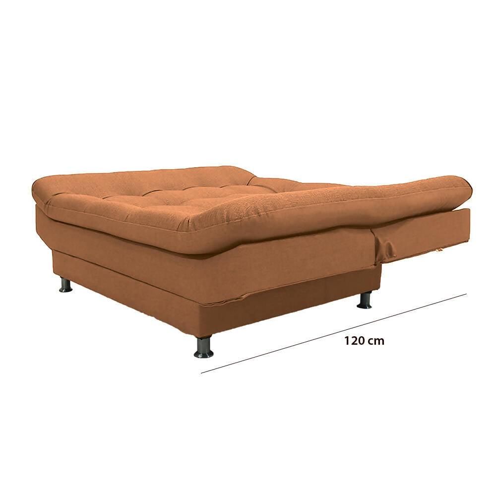 Sofá cama Moltochic Antirasguño café - VIRTUAL MUEBLES