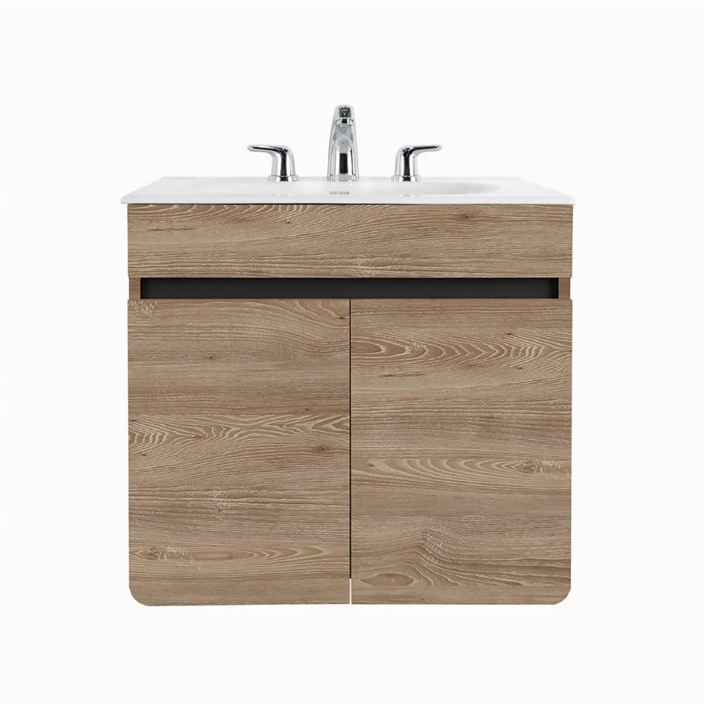 Mueble Corona Aluvia Miel Elevado Con Lavamanos 60x45 - VIRTUAL MUEBLES