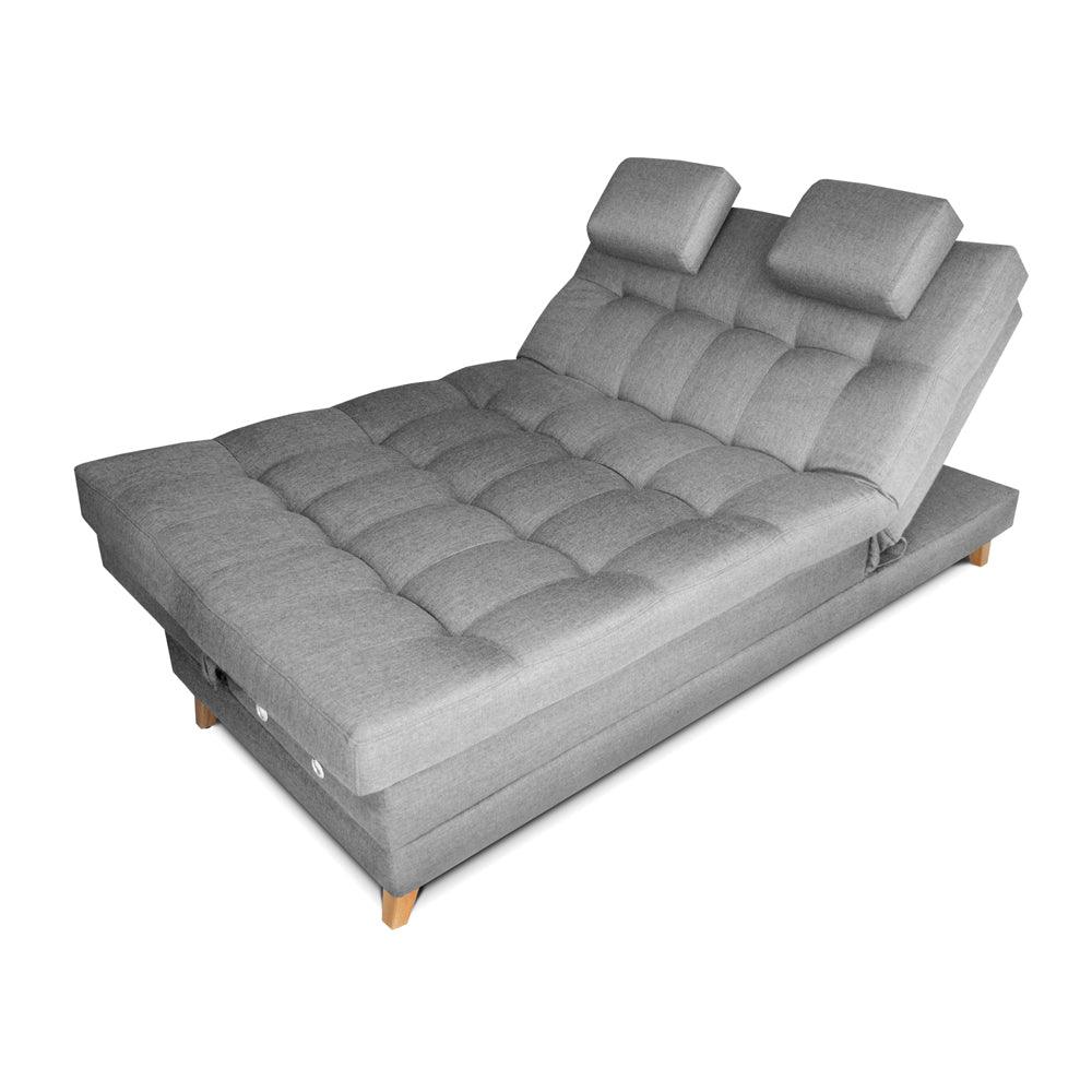 Sofacama Balmain Multifuncional Tela Gris - VIRTUAL MUEBLES