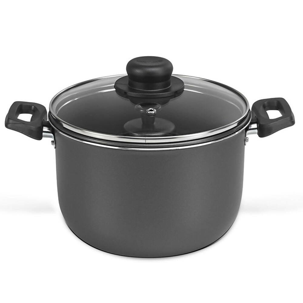 Olla para Tortas con Tapa Funcional 24 cm Gris - VIRTUAL MUEBLES