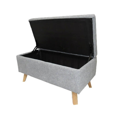 Banqueta Baul Gris Falcon - VIRTUAL MUEBLES