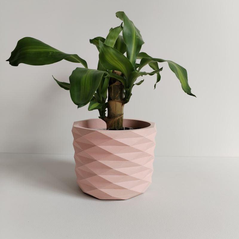 Matera Carlota Petty de Cemento 12.5x15 cm Palo de Rosa - VIRTUAL MUEBLES