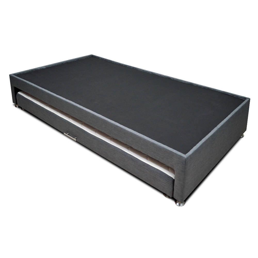 Cama Tarima Dreamer Tela Gris 100x190 Cms - VIRTUAL MUEBLES
