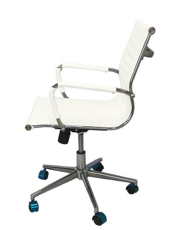 Kit Por 2 Silla Para Oficina Escritorio Gerencial OR -3301 Baja Blanca - VIRTUAL MUEBLES