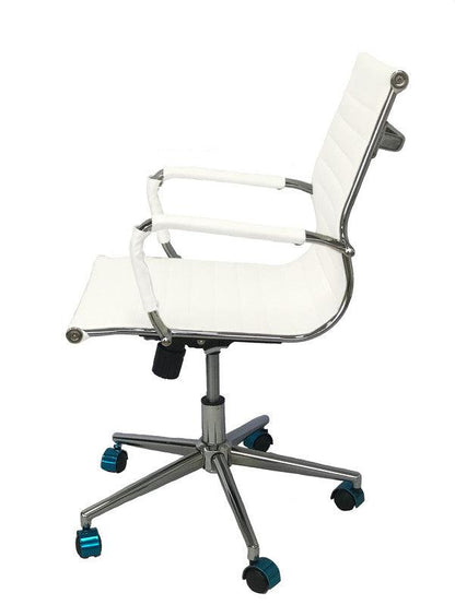 Kit Por 2 Silla Para Oficina Escritorio Gerencial OR -3301 Baja Blanca - VIRTUAL MUEBLES