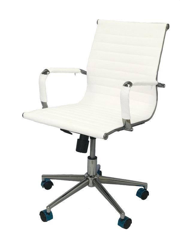 Kit Por 2 Silla Para Oficina Escritorio Gerencial OR -3301 Baja Blanca - VIRTUAL MUEBLES