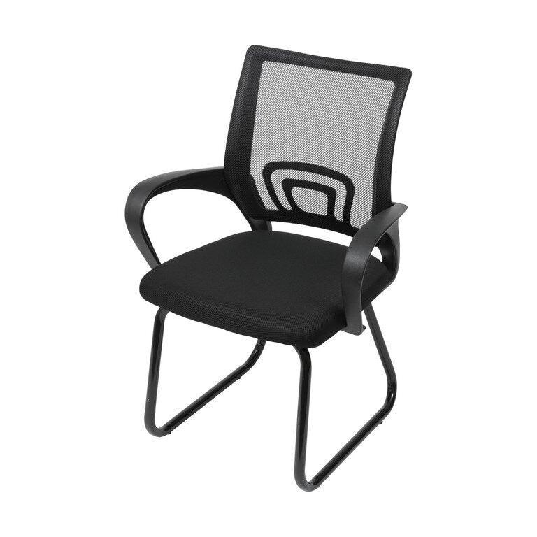 Kit Por 2 Silla Para Oficina Escritorio Interlocutora Fija OR-3310 - Negro - VIRTUAL MUEBLES