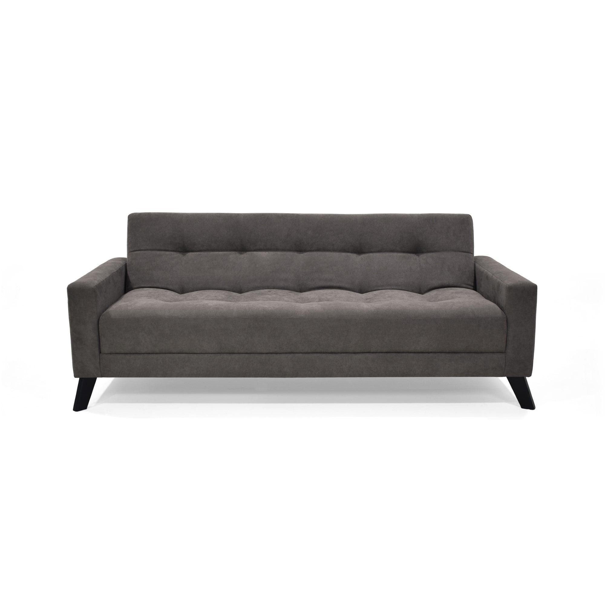 Sofa Cama Sahara Reclinable 3 Posiciones 206x90x82 Tela Gris
