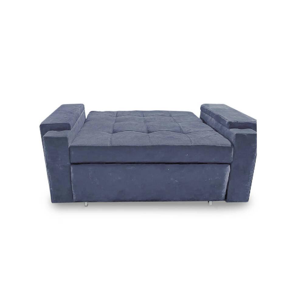 Sofá cama Dorian mini grafito lino - VIRTUAL MUEBLES
