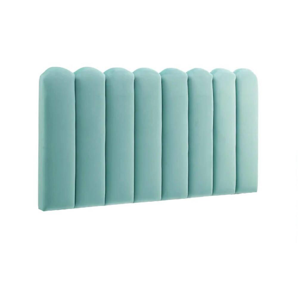Cabecero Paneles Curvos Cama Sencilla Menta