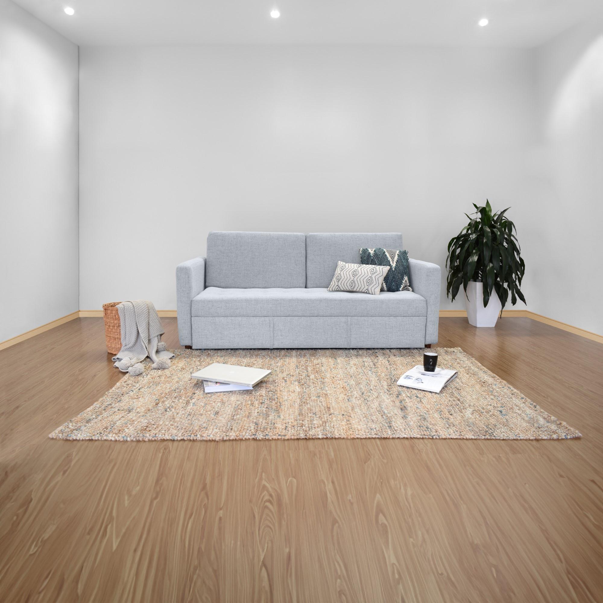 Sofa Cama Uganda Reclinable 3 Posiciones 192x93x87 Tela Acero