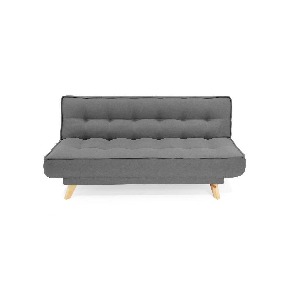 Sofa Cama 3 Posiciones Gales Tela Gris - VIRTUAL MUEBLES