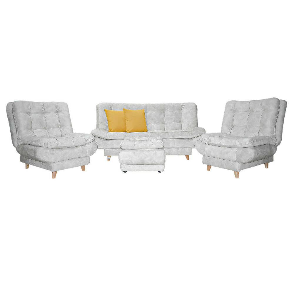 Sala Damasco Jumbo gris - VIRTUAL MUEBLES