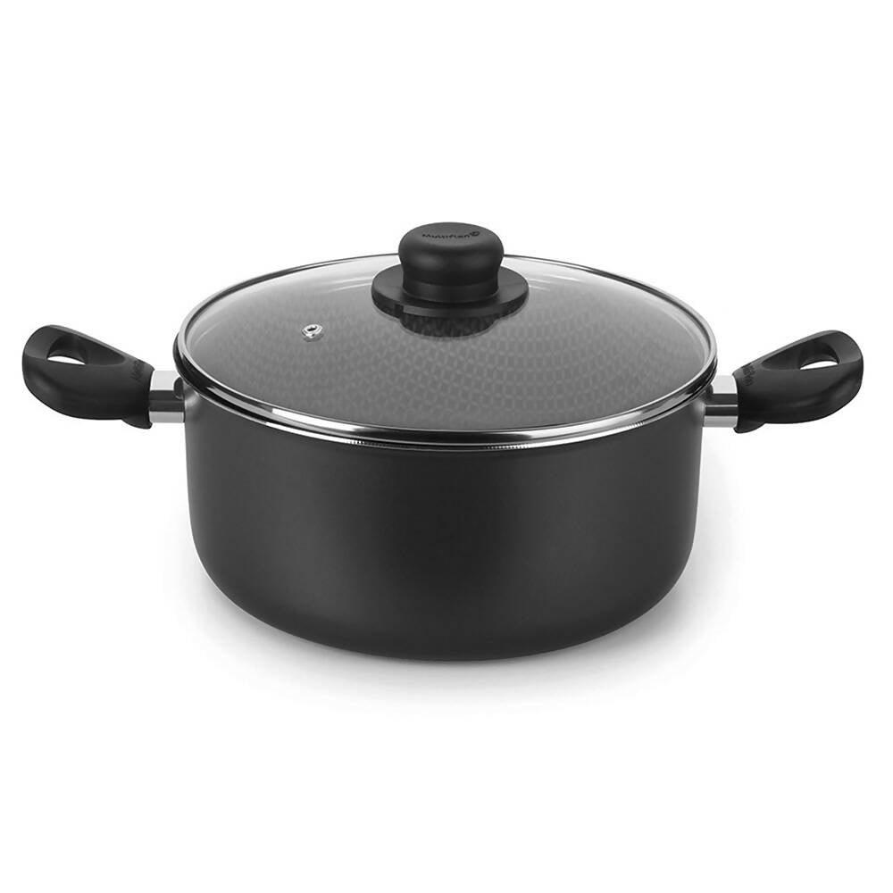 Olla Cacerola con Tapa Superior 24 cm Gris - VIRTUAL MUEBLES
