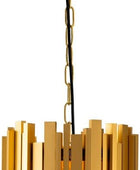 Biewalk Lámpara colgante de oro retro lámpara colgante de cristal moderna para